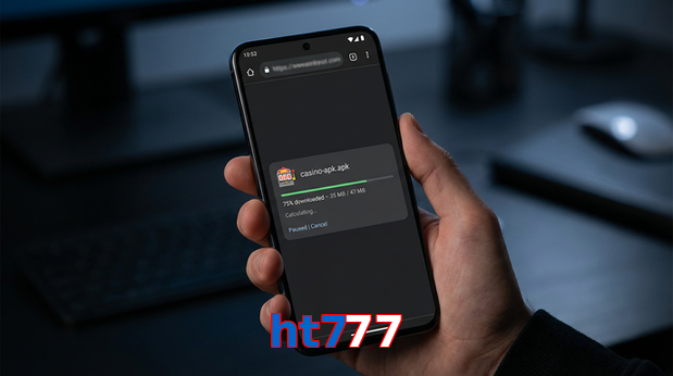 Main screen of Ht777 apk page for PK players