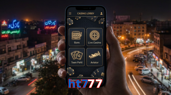 Main screen of Ht777 app page for PK players