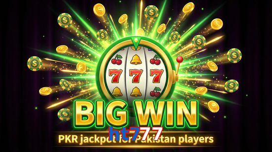 Big win animation on Ht777 slot game